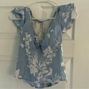 Reformation Vivian Linen Top